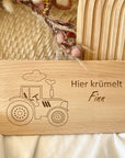 Frühstücksbrettchen personalisiert Traktor