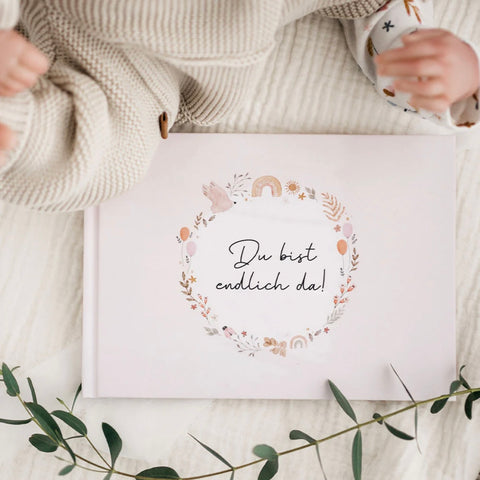 Album de bébé « Tu es enfin là »