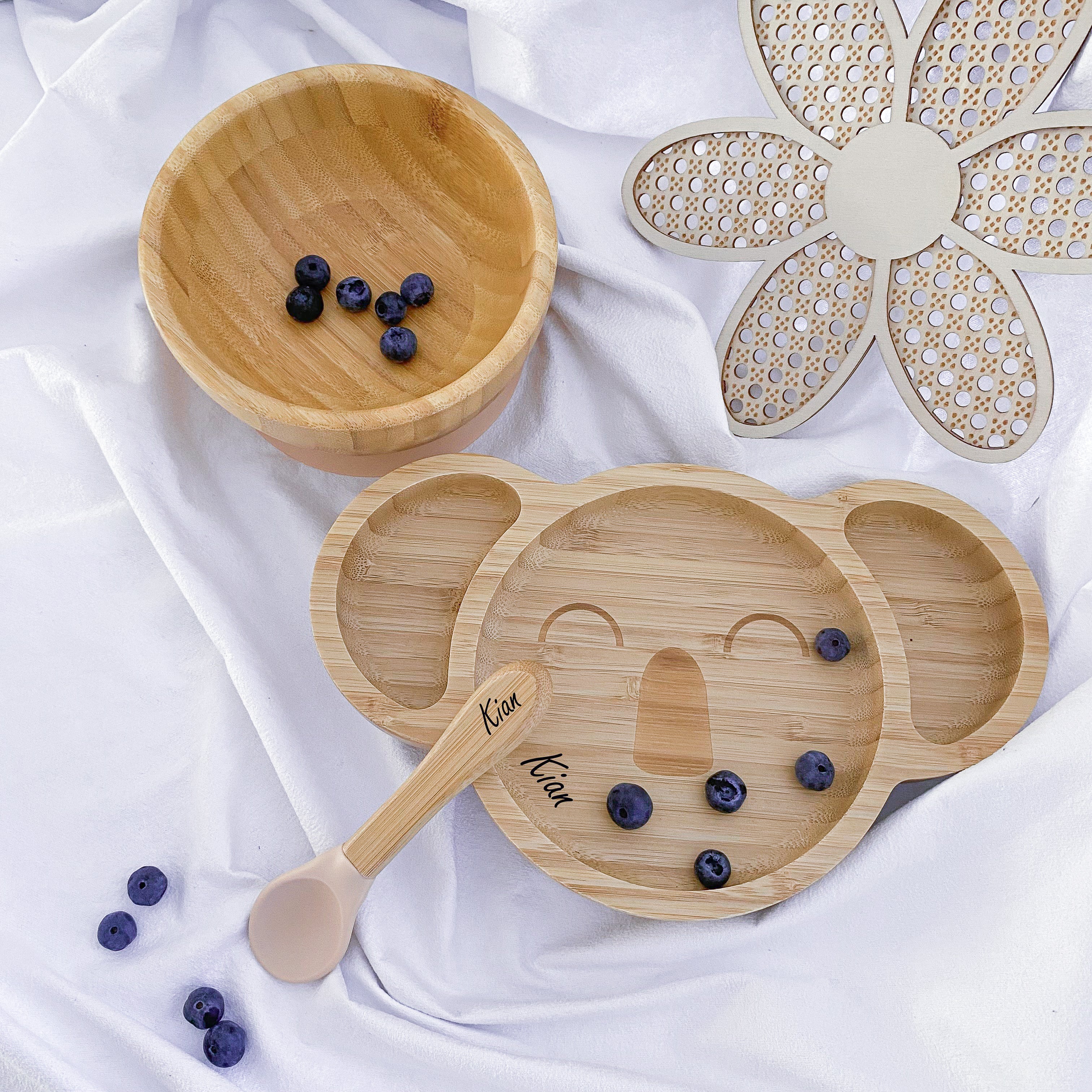 Bambus Kindergeschirr Set Koala