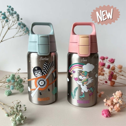 Borraccia SIGG personalizzata Unicorno / Aereo