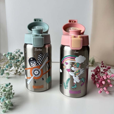 Borraccia SIGG personalizzata Unicorno / Aereo