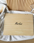 Holz-Laptop mit Magnet-Tafel personalisiert