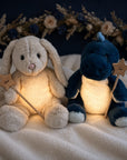 Kuscheltier Hase oder Dino mit Nachtlicht von Steiff inkl. personalisierten Zauberstab und Löffel