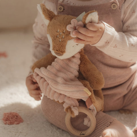 Schmusetuch Reh von Little Dutch personalisiert