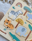 Personalisiertes Kinder Puzzle Safari