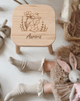 Sgabello per bambini personalizzato con cervo sdraiato