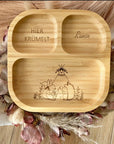 Bambus Kinderteller personalisiert Tipizelt