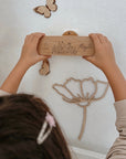 Wandlicht Blumenwiese graviert personalisiert
