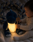 Kuscheltier Hase oder Dino mit Nachtlicht von Steiff inkl. personalisierten Zauberstab und Löffel