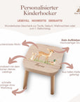 Tabouret coloré pour enfant personnalisé Bambi
