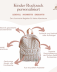 Kinder Rucksack personalisiert Blumen