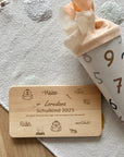 Frühstücksbrettchen personalisiert Motiv Schulkind