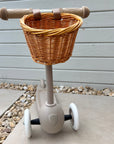 Personalisierter Tretroller Trotti "Banwood Eco Scooter" mit Korb