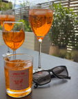 Aperol Spritz Kerze Weinglas