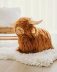Hüpftier aus Plüsch Hochlandrind personalisiert