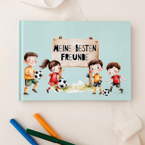 Freundebuch zur Einschulung Fussball