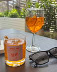 Aperol Spritz Kerze mit Spruch