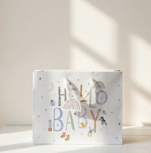 Geschenketasche Hello Baby 35 x 28 x 10 cm