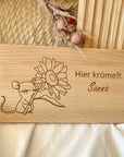 Frühstücksbrettchen personalisiert Maus
