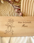 Frühstücksbrettchen personalisiert Blumenmädchen