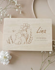 Erinnerungskiste personalisiert Hase Blume
