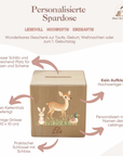 Tirelire personnalisée Bambi multicolore