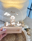 Farbiges Nachtlicht personalisiert Bär