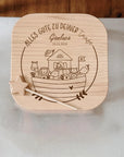 Personalisierter Kinderhocker Arche Noah Taufe