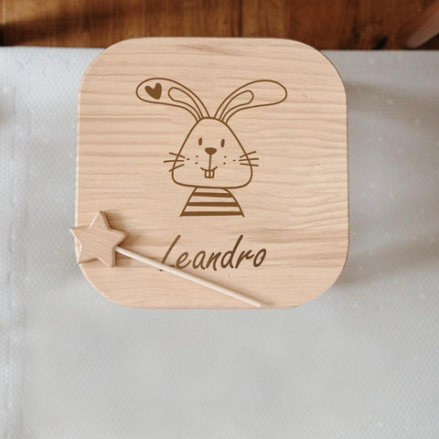 Tabouret pour enfant personnalisé « Lapin »