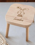 Kinderhocker personalisiert Hase