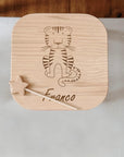 Sgabello per bambini personalizzato con tigre