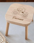 Tabouret pour enfant personnalisé « Tracteur »