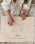 Boîte à souvenirs personnalisée « Arc-en-ciel »