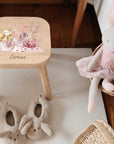 Tabouret coloré pour enfant personnalisé « Sirène »