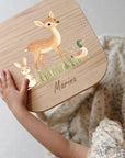 Farbiger Kinderhocker personalisiert Bambi