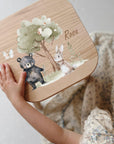 Sgabello colorato per bambini personalizzato "Magia del bosco"