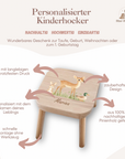 Farbiger Kinderhocker personalisiert Bambi