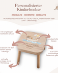 Farbiger Kinderhocker personalisiert Arche Noah