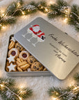 Guetzlidose «Frohe Weihnachten» Samichlaus – personalisiert für Götti & Gotti