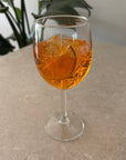 Aperol Spritz Kerze Weinglas