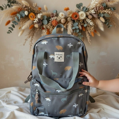 Zaino per bambini personalizzato con dinosauro