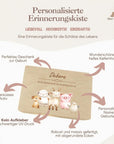 Erinnerungskiste personalisiert Bauernhoftiere bunt