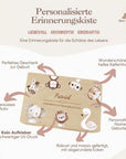 Erinnerungskiste personalisiert Wilde Tiere bunt