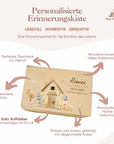 Erinnerungskiste personalisiert Mäuse Haus bunt