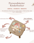 Farbiger Kinderhocker personalisiert Bauernhof