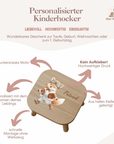 Farbiger Kinderhocker personalisiert Abenteurer