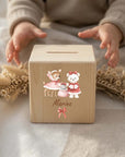 Spardose / Kässeli Weihnachten personalisiert bunt Weihnachtskollektion