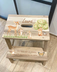 Farbiger Tritthocker personalisiert Bambi