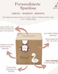 Spardose / Kässeli personalisiert Wilde Tiere bunt