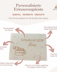Erinnerungskiste personalisiert Motiv Bücher
